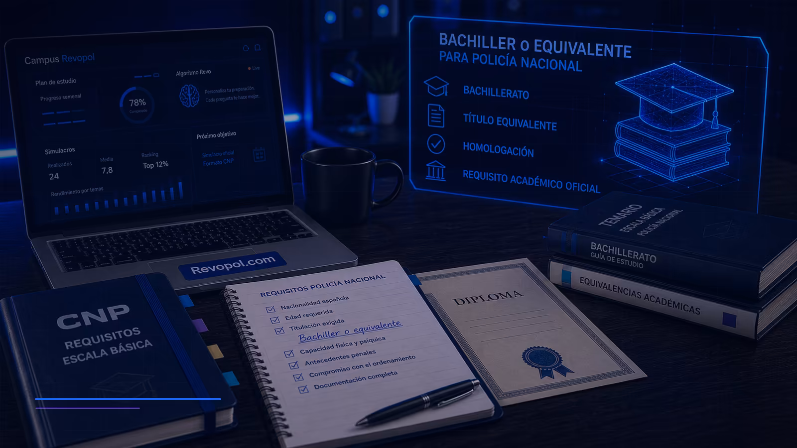 Bachiller o equivalente para Policía Nacional: titulaciones válidas