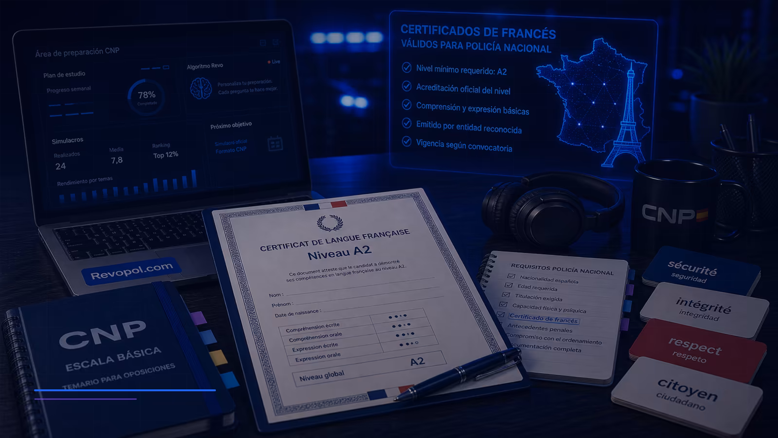 Certificados de francés válidos para Policía Nacional: guía oficial