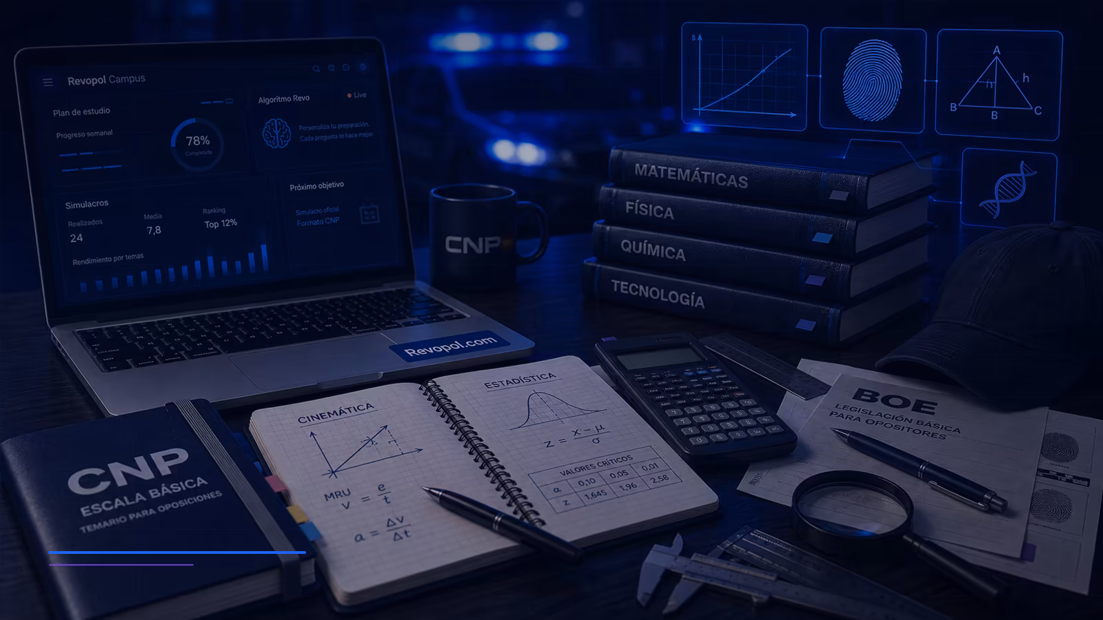 Cómo estudiar Materias Técnico-Científicas para Policía Nacional