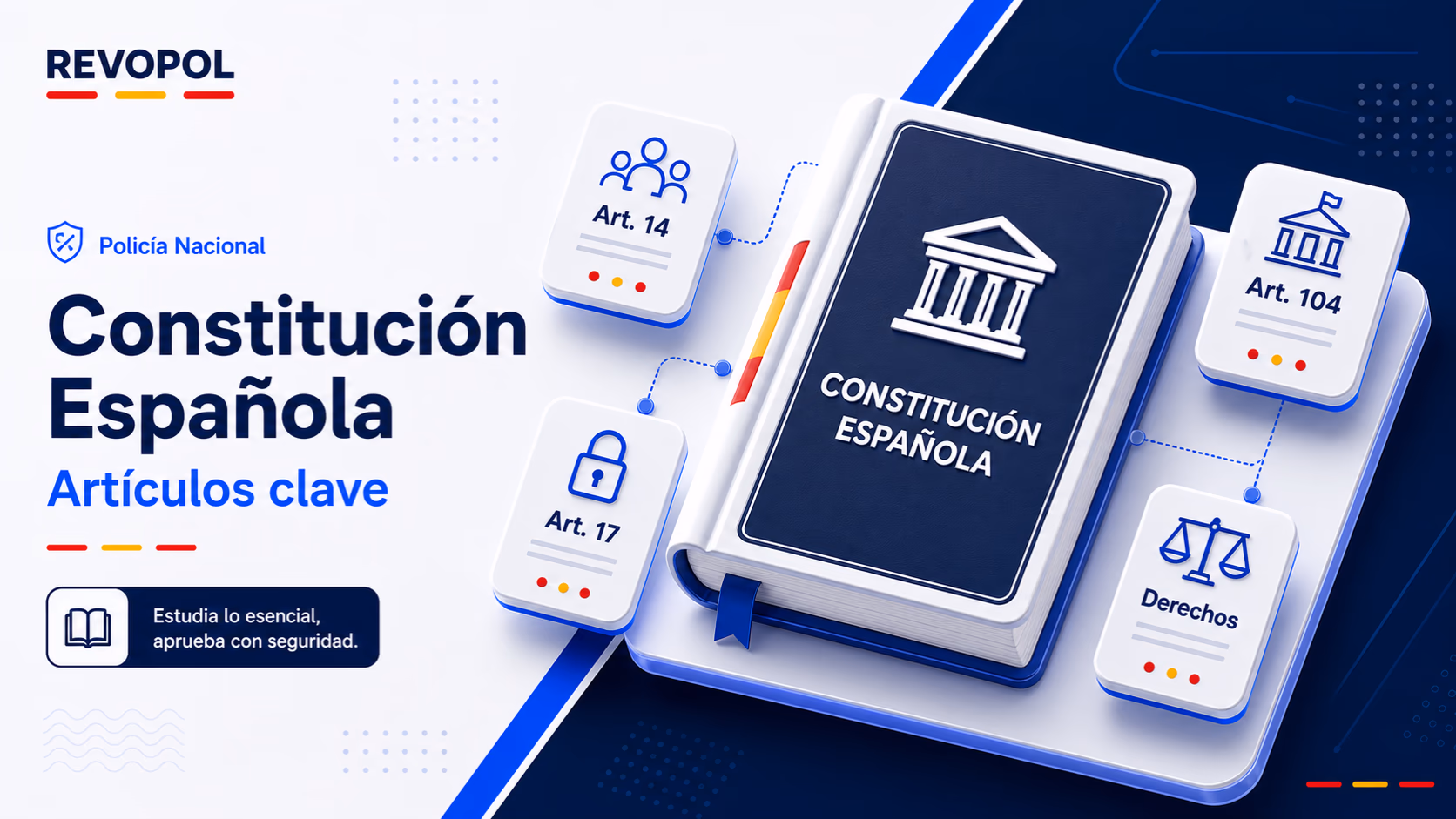 Constitución Española para Policía Nacional: artículos clave