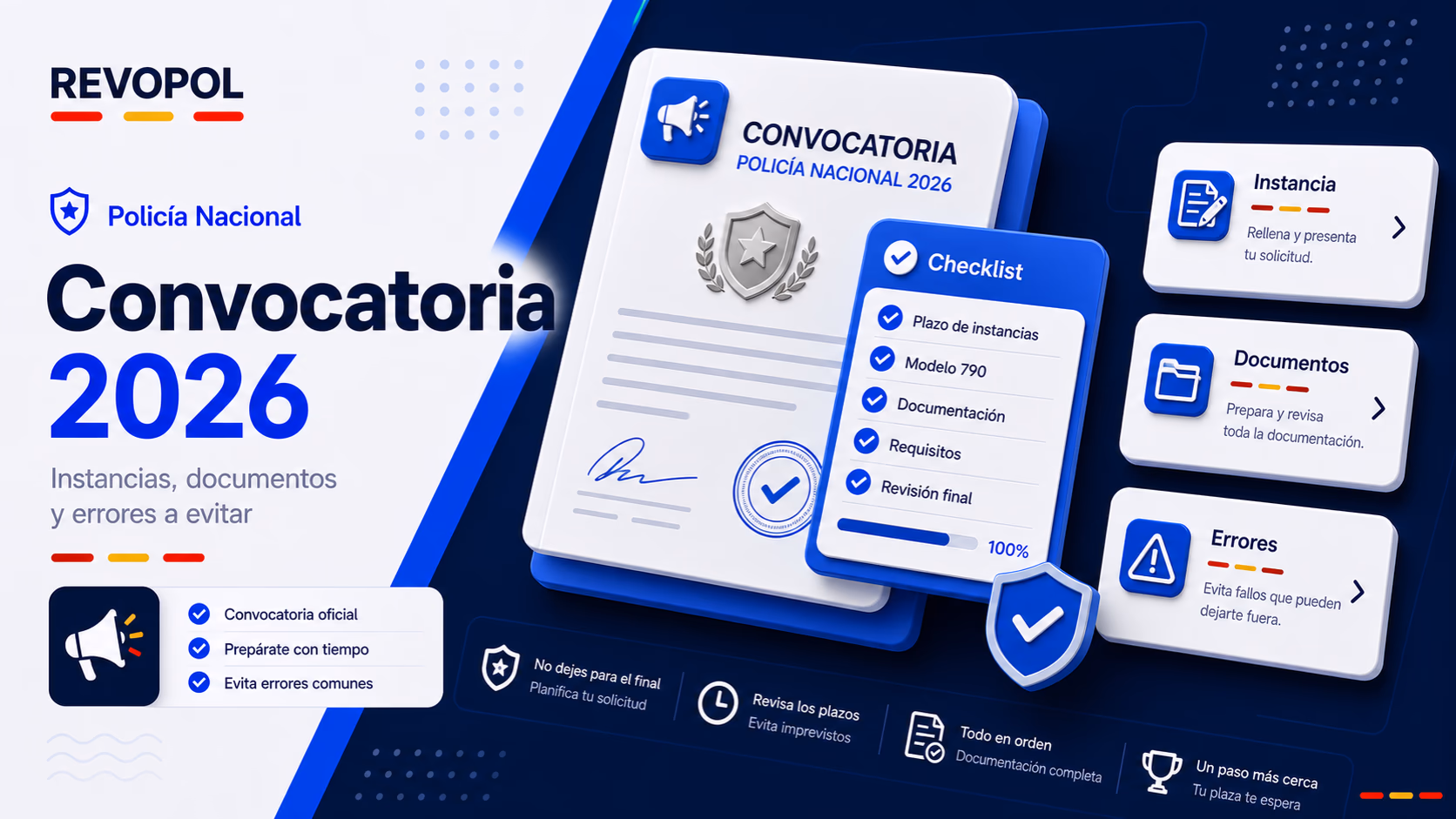 Convocatoria Policía Nacional 2026: cinco cambios clave frente a 2025