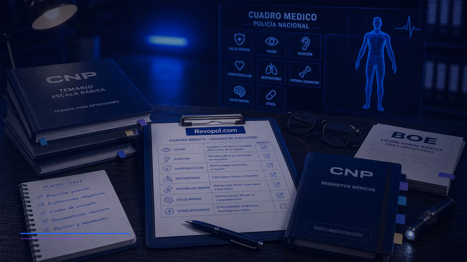 Cuadro médico Policía Nacional: cómo leer las exclusiones