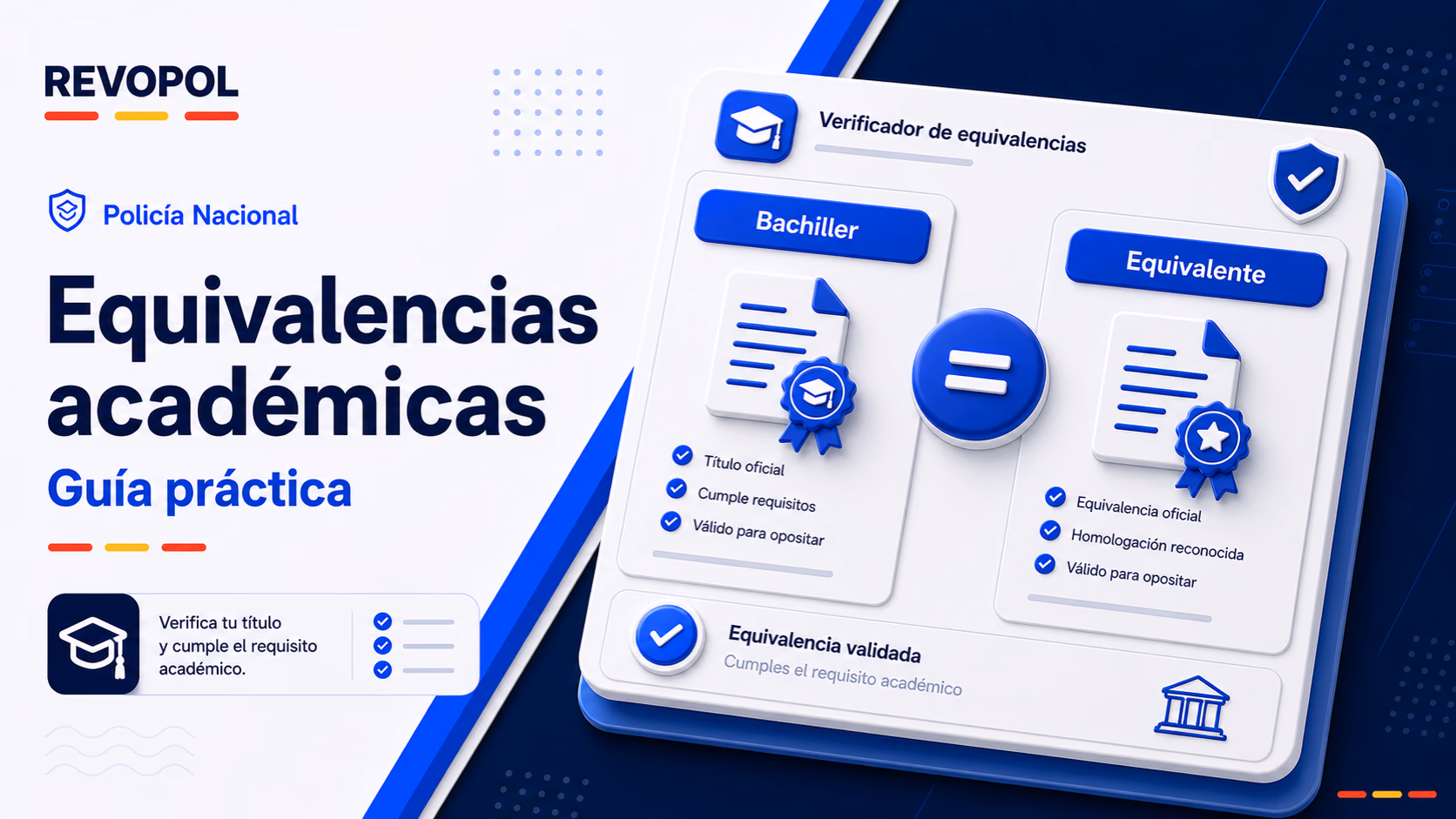 Equivalencias académicas para Policía Nacional: guía práctica