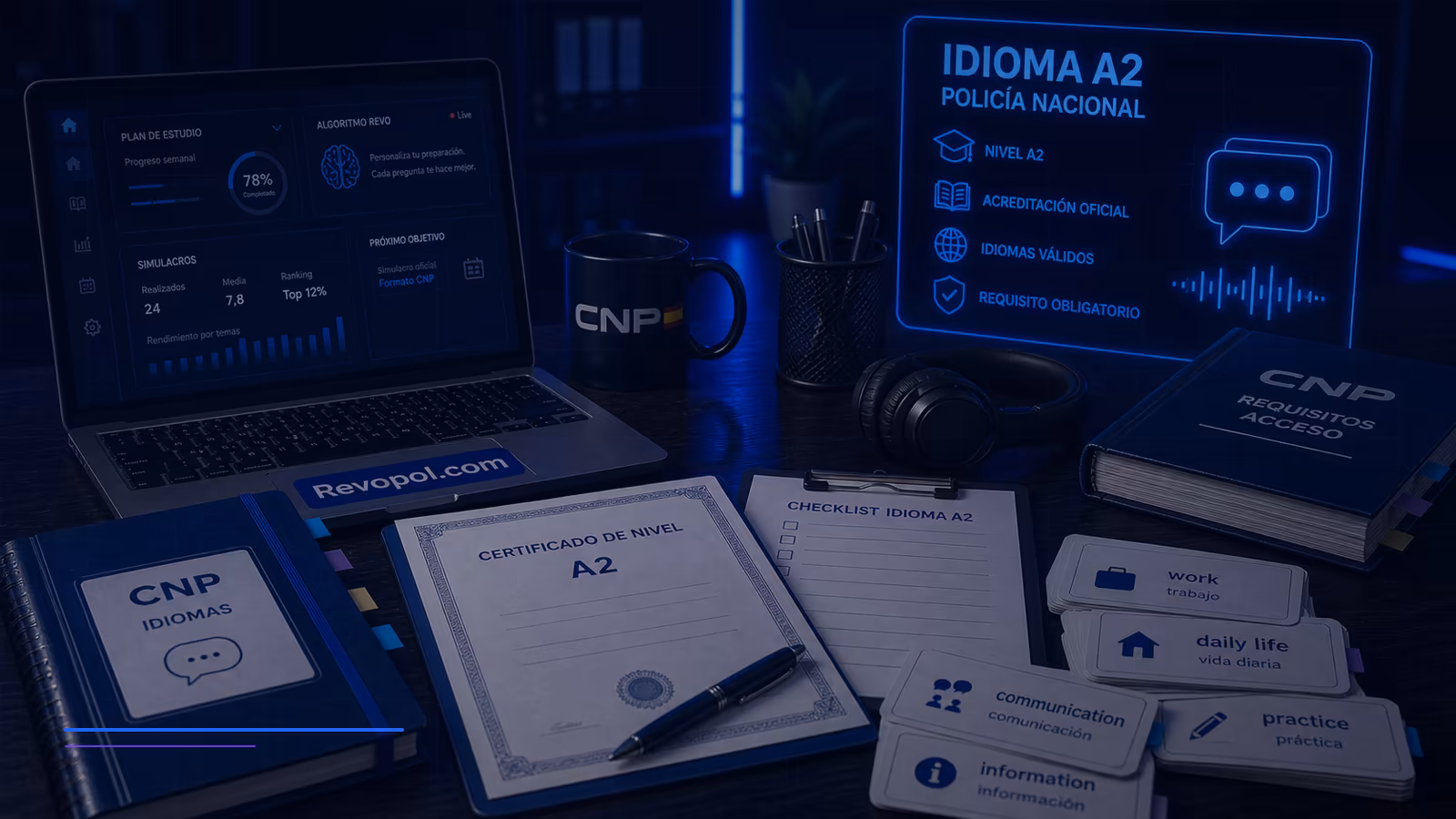 Idioma A2 Policía Nacional: certificados válidos y errores que pueden dejarte fuera