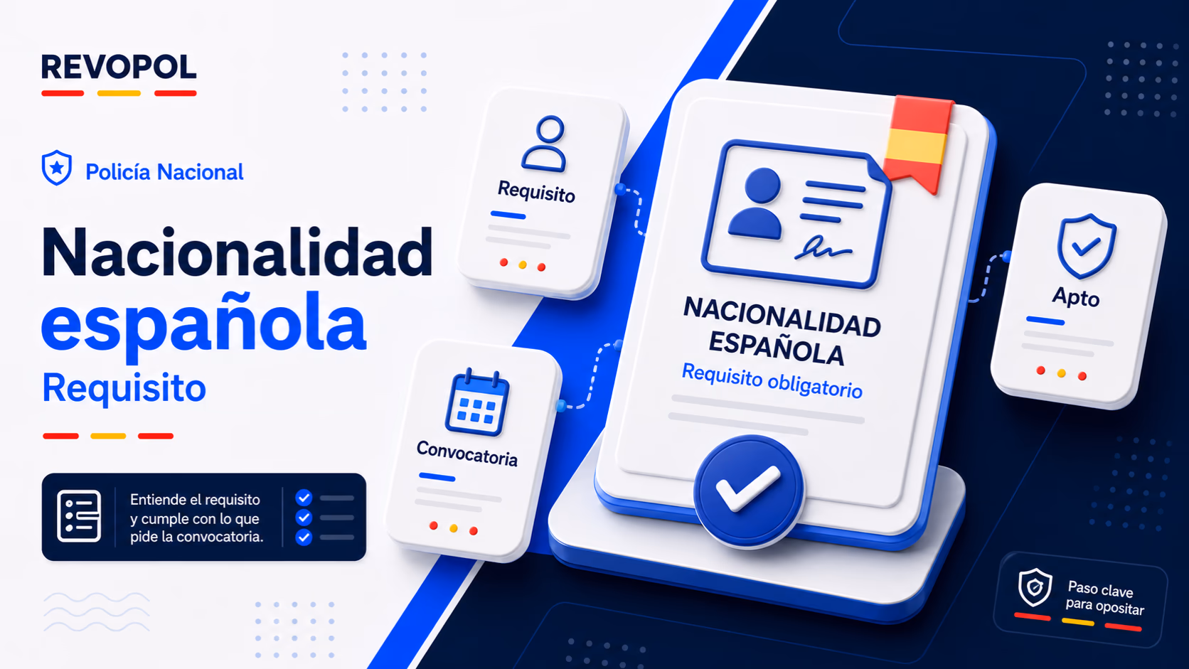 Nacionalidad española en Policía Nacional: requisito explicado