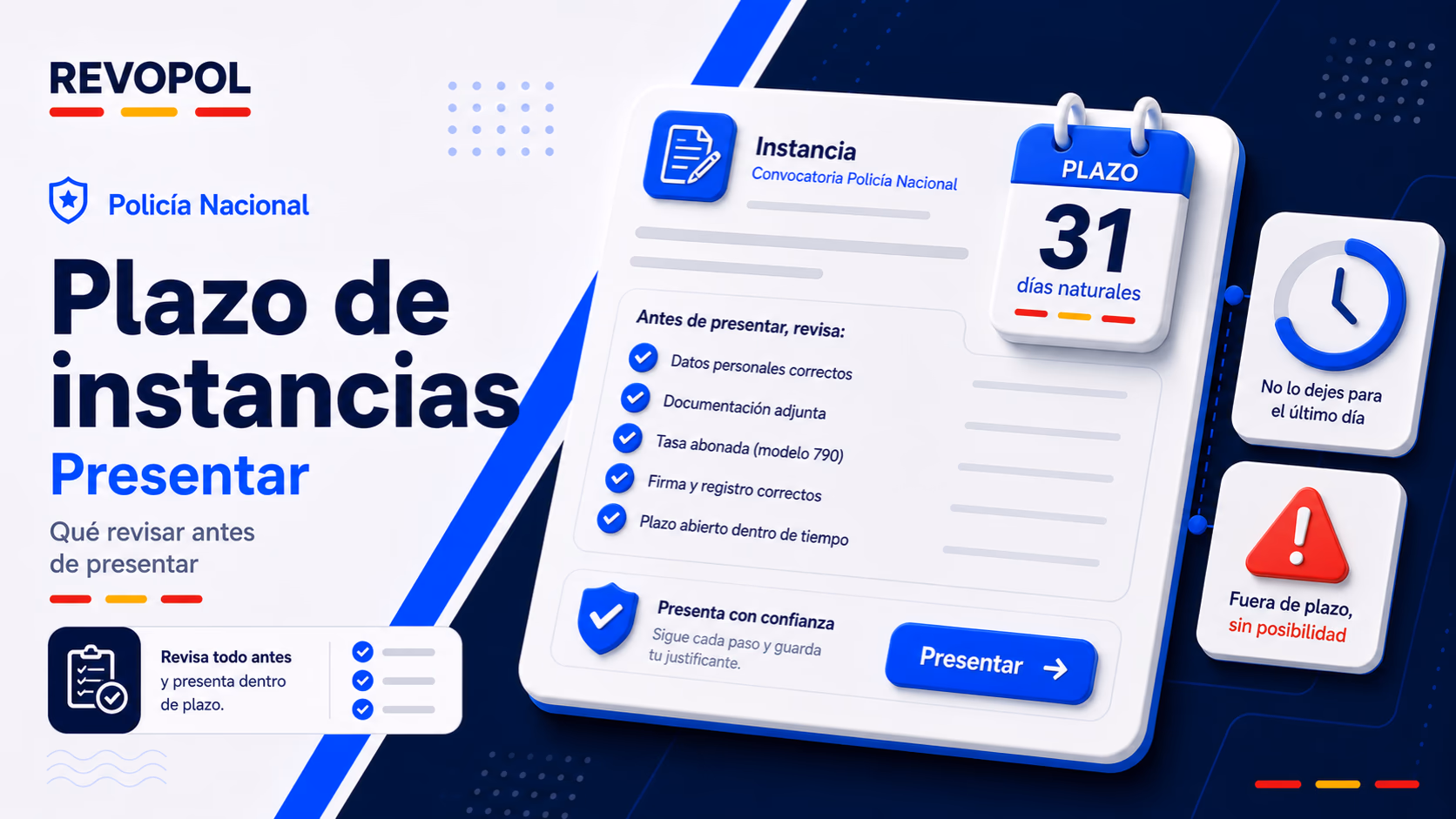 Plazo de instancias Policía Nacional: qué revisar antes de presentar